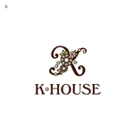 L-design (CMYK)さんのビーズ刺繍、ビーズジュエリーお稽古サロン「K・HOUSE　」のロゴ作成への提案