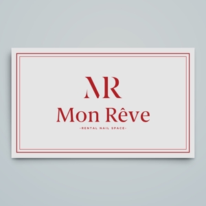 haru_Design (haru_Design)さんのネイルレンタルスペース「Mon Rêve」のロゴ (商標登録予定なし)への提案