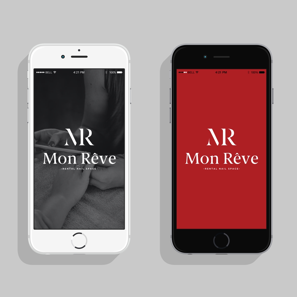 ネイルレンタルスペース「Mon Rêve」のロゴ (商標登録予定なし)