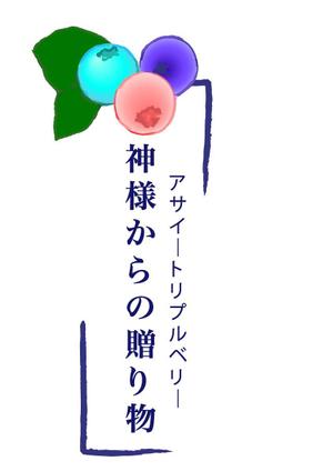 メールト (maoTou)さんの「神様からの贈り物　アサイートリプルベリー」のロゴ作成への提案