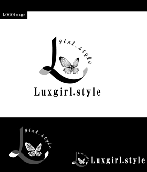 イサミシ (moguramusi)さんのwebショップ「Luxgirl.style」のロゴへの提案