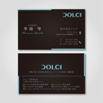 ENZO BLACK (mameo)さんの株式会社DOLCI（ドルチ）の名刺デザインへの提案