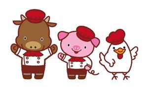 ユナイテッドグロース株式会社 (un-gr)さんのお肉屋さん（牛・豚・鶏）のキャラクターデザインへの提案