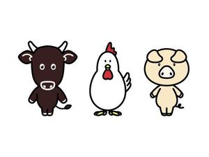 mages_staffさんのお肉屋さん（牛・豚・鶏）のキャラクターデザインへの提案
