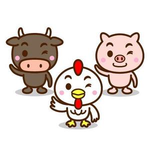 str-labelさんのお肉屋さん（牛・豚・鶏）のキャラクターデザインへの提案