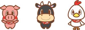loveinko (loveinko)さんのお肉屋さん（牛・豚・鶏）のキャラクターデザインへの提案
