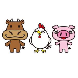 kosei (kosei)さんのお肉屋さん（牛・豚・鶏）のキャラクターデザインへの提案