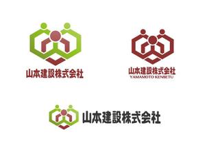 all-e (all-e)さんの1918年（大正7年）創業　静岡県の「山本建設株式会社」のロゴへの提案