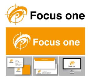K-J (king_j)さんの画像解析システム「Focus one」のロゴ　/小売店向け顔認証の画期的システムへの提案