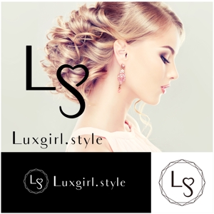 nknoさんのwebショップ「Luxgirl.style」のロゴへの提案