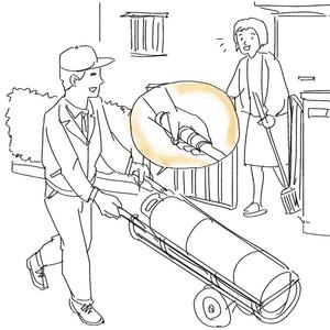 freehand (freehand)さんの絵本風パンフレットに差し込むイラストの絵コンテ（構図案）への提案