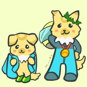 Mizupo (Mizupo)さんの犬のキャラクターのデザインへの提案