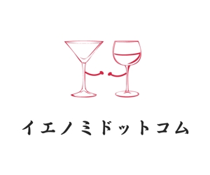 ぽんぽん (haruka322)さんの自社サイトやモール店サイト（食品）「イエノミドットコム」のロゴへの提案
