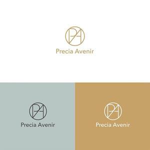  nobuworks (nobuworks)さんのポーセラーツ・ハーバリウム等の食器・インテリア雑貨サイト「Precia Avenir」のロゴへの提案