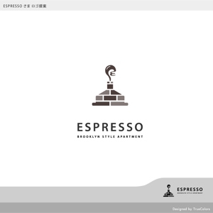 TrueColors (TrueColors)さんのブルックリンカフェ風アパートメント「ESPRESSO」のロゴへの提案