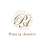 shoki0131 (syozan1359)さんのポーセラーツ・ハーバリウム等の食器・インテリア雑貨サイト「Precia Avenir」のロゴへの提案
