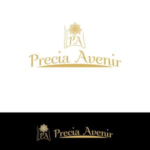 ente_001さんのポーセラーツ・ハーバリウム等の食器・インテリア雑貨サイト「Precia Avenir」のロゴへの提案