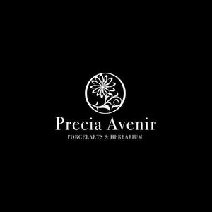 703G (703G)さんのポーセラーツ・ハーバリウム等の食器・インテリア雑貨サイト「Precia Avenir」のロゴへの提案