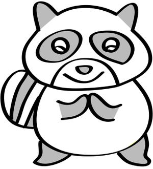 辻野 利枝 (rie_2g)さんの「あらいぐま」のキャラクターデザインへの提案