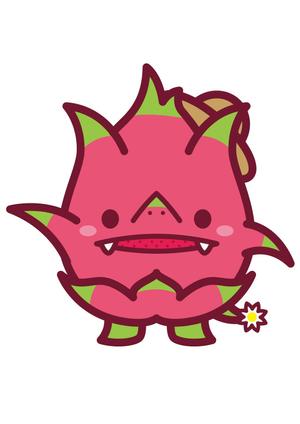 syow（イラスト・キャラデザなど） (n_sho)さんのドラゴンフルーツのキャラクターへの提案