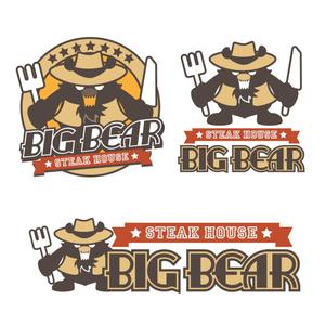 きいろしん (kiirosin)さんの【ロゴ制作】STEAK HOUSE「BIG BEAR」への提案