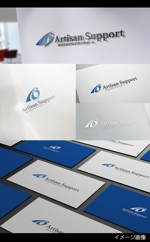 Cobalt Blue (Cobalt_B1ue)さんの個人事業主の経営サポート会社「株式会社アルチザンサポート」のロゴへの提案