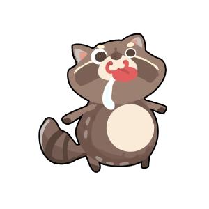 神保ちょり (Agepuku)さんの「あらいぐま」のキャラクターデザインへの提案