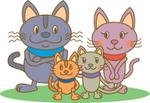 コマツ　ヒロユキ (komatch)さんの猫ファミリー　　キャラクター制作への提案