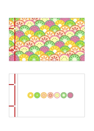 ANDKデザイン事務所 (andkino)さんの「和綴じメモ帳」表裏2面の商品デザイン 印刷用データ　デザインサンプルありへの提案