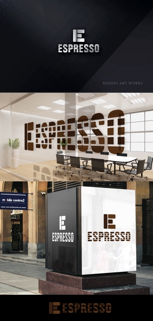 NJONESKYDWS (NJONES)さんのブルックリンカフェ風アパートメント「ESPRESSO」のロゴへの提案