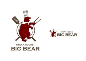 marukei (marukei)さんの【ロゴ制作】STEAK HOUSE「BIG BEAR」への提案