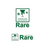 波乗りウサギ (RabbitK)さんの稀少なお酒を数多く扱うカフェ・バル「Rare」のロゴへの提案