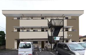 sarenda (sarenda)さんの【急募】■一棟3階建て鉄骨造マンション　■外壁塗装カラーデザイン　■外観リフォームへの提案