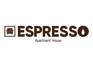 white-space (hirocchi)さんのブルックリンカフェ風アパートメント「ESPRESSO」のロゴへの提案