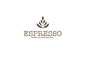 なべちゃん (YoshiakiWatanabe)さんのブルックリンカフェ風アパートメント「ESPRESSO」のロゴへの提案