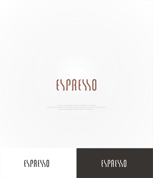 はなのゆめ (tokkebi)さんのブルックリンカフェ風アパートメント「ESPRESSO」のロゴへの提案