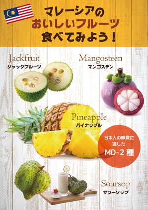 sumiyochi (sumiyochi)さんのフルーツの試食のポスター作製依頼1枚　A0サイズへの提案