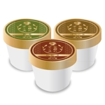 RAMUNE DESIGN STUDIO (ramune33)さんの日本茶専門店の新商品【茶師のアイス】の蓋ラベルデザインへの提案