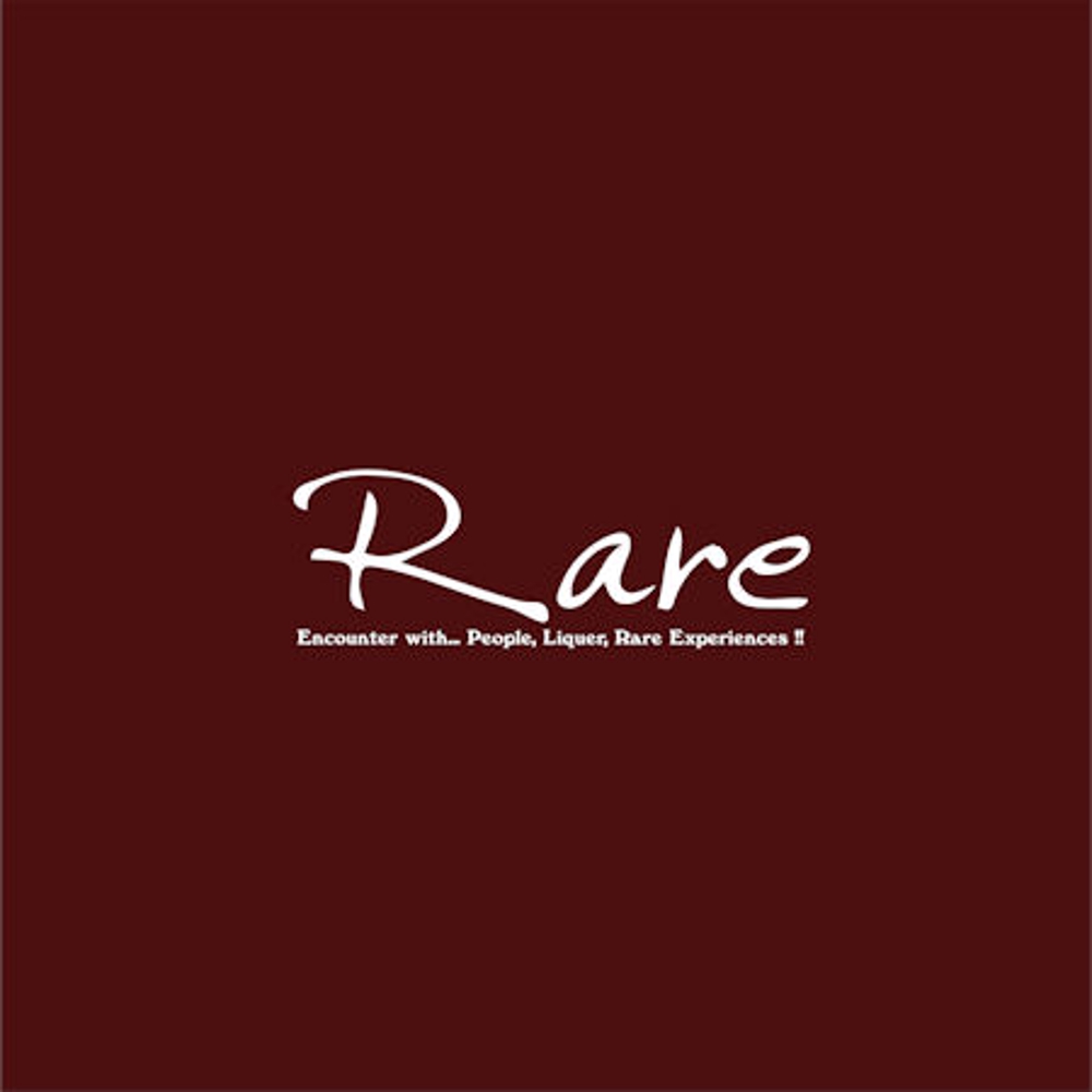稀少なお酒を数多く扱うカフェ・バル「Rare」のロゴ