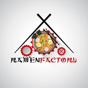 TanakaChigaruさんの体験型ラーメン店「Ramen Factory」のロゴデザインへの提案