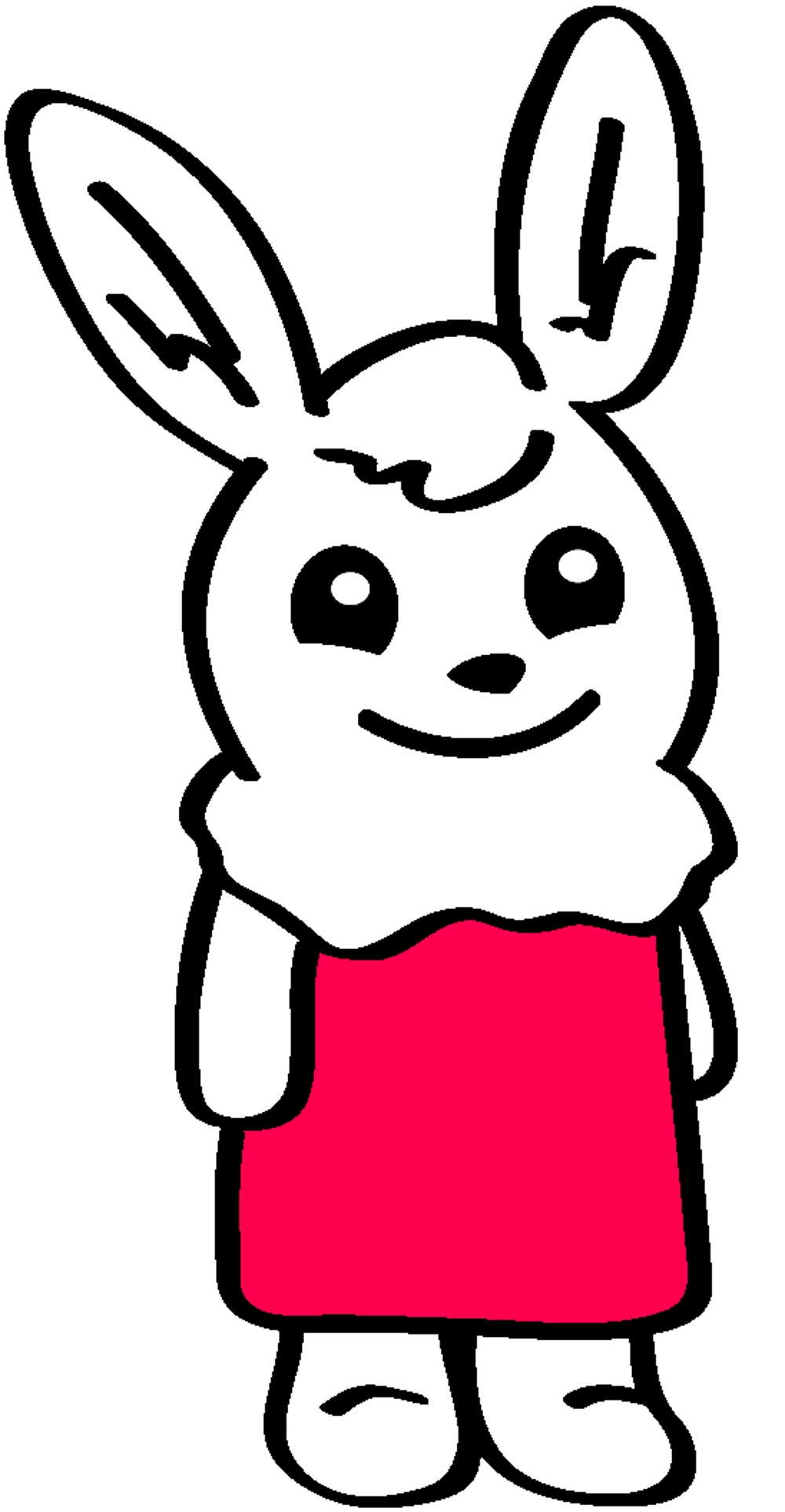 ウサギのキャラクターデザイン