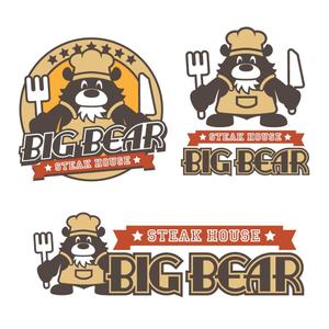 きいろしん (kiirosin)さんの【ロゴ制作】STEAK HOUSE「BIG BEAR」への提案