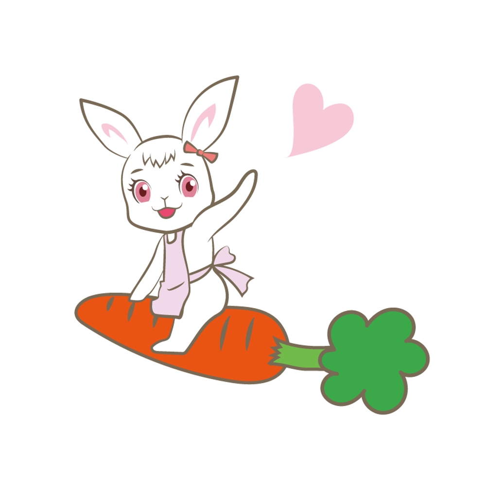 ウサギのキャラクターデザイン