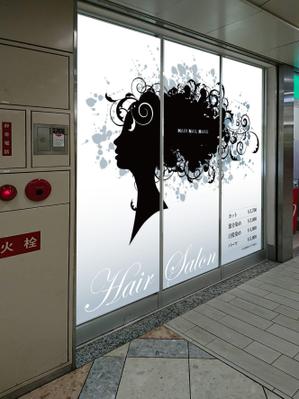 Y.design (yamashita-design)さんの美容室ファサードの看板デザインへの提案