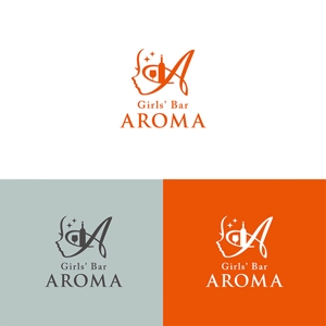  nobuworks (nobuworks)さんのガールズバー AROMAのロゴデザインへの提案