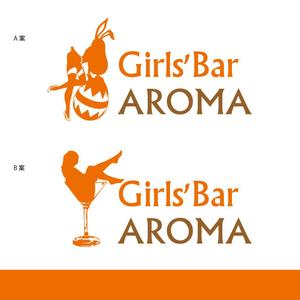 adデザイン (adx_01)さんのガールズバー AROMAのロゴデザインへの提案