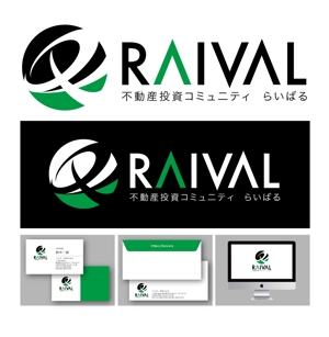 King_J (king_j)さんの不動産コミュニティサイト「RAIVAL」のロゴへの提案