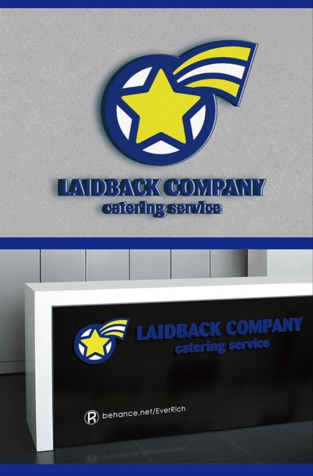 ケータリングサービス「LAIDBACK COMPANY」のロゴ