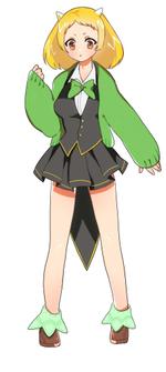 笹川佐藤 (sasakisatou)さんのトリケラトプスを擬人化した萌えキャラクターのデザインへの提案