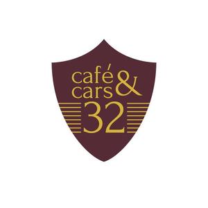 ブリコルール (bricoleur)さんの新規Open飲食店カフェダイニング「café&cars 32」のロゴへの提案